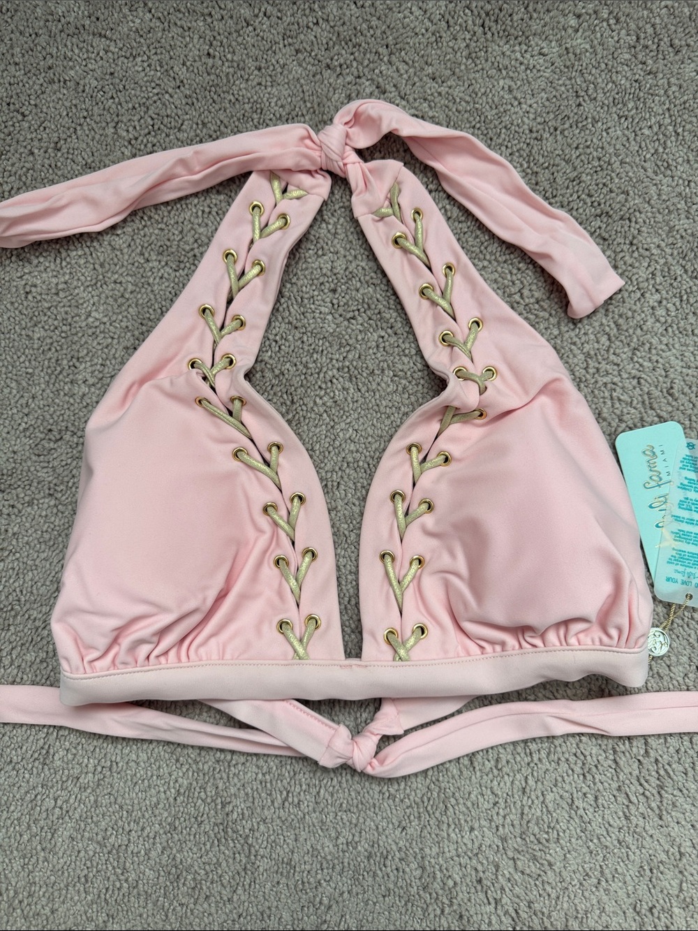 Luli Fama La Corredera Halter Top Size L